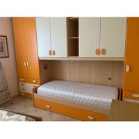 Cameretta  bambino/bambina a ponte con scrivania