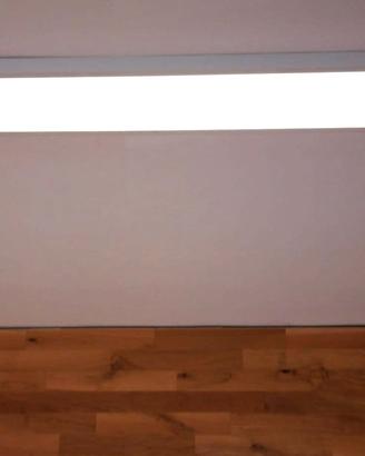 Plafoniera bianca con pannello led  120x30