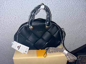 Borsetta Charro nera in ecopelle