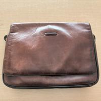 Piquadro BANDOULIERE borsa tracolla pelle mogano
