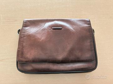 Piquadro BANDOULIERE borsa tracolla pelle mogano