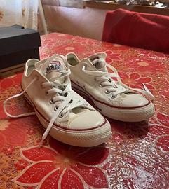 Converse bianche 2025 basse 40