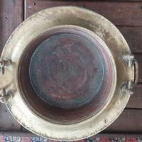 Braciere rame ottone antico