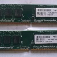 2 X 1GB Ram DDRII PC2-5300 CL5