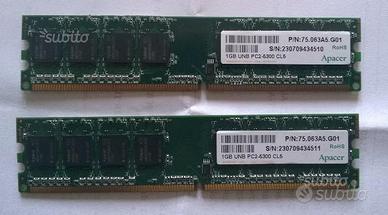 2 X 1GB Ram DDRII PC2-5300 CL5