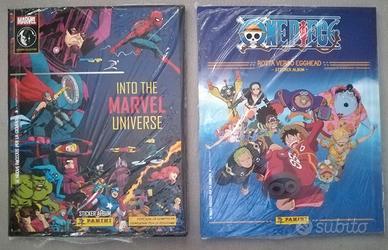 Album Figurine Panini: OnePiece e Into the Marvel