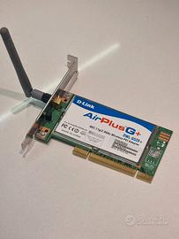 Scheda Wi-Fi PCI D-Link AirPlus G+ DWL-G520+