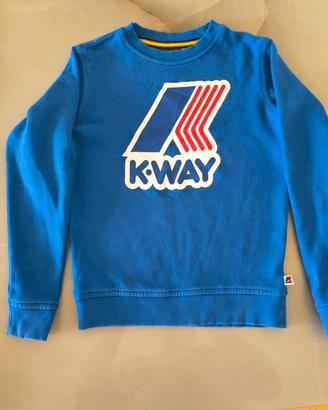 felpa K way azzurra bambino 5 anni