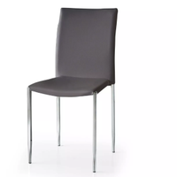 Sedia in Ecopelle con Struttura in Metallo