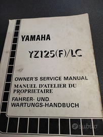 Manuale motore e telaio Yamaha yz 125 anno 1993