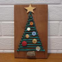 ALBERO NATALE LEGNO CILIEGIO DESIGN HANDMADE NUOVO