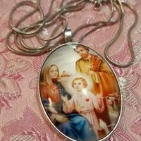 Collana in Argento 925 opaco  con pendente sacro