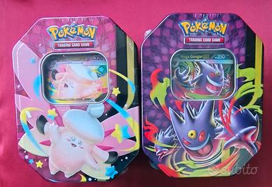 Pokémon TCG tin set Mega Gengar ex & Mega Clefable