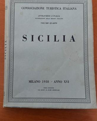 SICILIA 1938 – Libro d’epoca con mappa originale