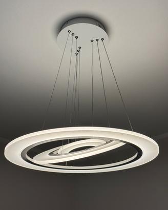 Lampadario Led moderno Sykia con anelli Saturno!
