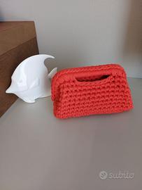 borda clutch arancione