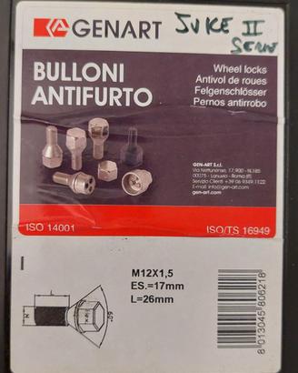 bulloni antifurto ruote