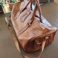 Borsa da viaggio in pelle, nuova