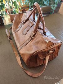 Borsa da viaggio in pelle, nuova