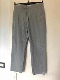 Pantalone  cotone pois grigio