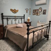 Letto in ferro battuto con reti