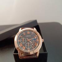 Orologio da polso elegante colore oro-rosa