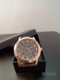 Orologio da polso elegante colore oro-rosa