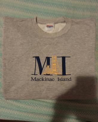 Felpa Hanes MI Mackinac Island Grigia