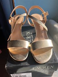 Sandalini dorati 37 e mezzo  7/B