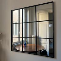 Specchio finestra metallo 90x90 Maisons du Monde