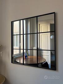 Specchio finestra metallo 90x90 Maisons du Monde
