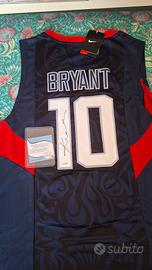 Maglia USA Kobe Bryant autografata con COA