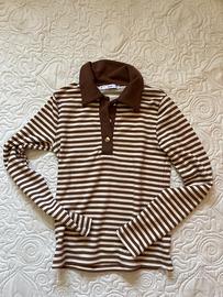 Maglietta a righe maniche lunghe Mango EUR S