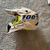 Casco da cross LS2 e maschera cross 100%