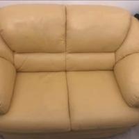 Divano 2 pasti giallo ocra