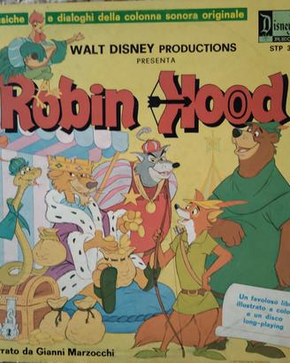 Libro di storie Robin Hood 1973 vintage #3810 Disn