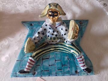 Arlecchino in Ceramica San Polo Venezia anni '50