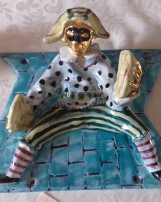 Arlecchino in Ceramica San Polo Venezia anni '50