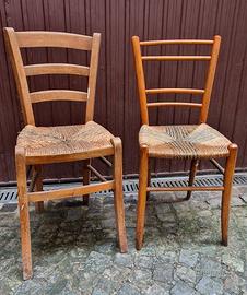 COPPIA DI SEDIE CAMPAGNOLE