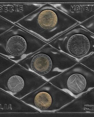 Italia - set fior di conio 7 monete 1985