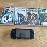 PSP Sony Nera + 4 Giochi