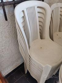 Sedie da giardino in plastica