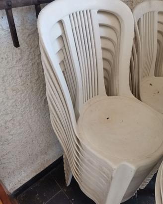 Sedie da giardino in plastica