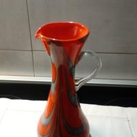 Vaso vetro opalino pop art vintage 