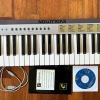 Tastiera midi nuova con software e cavo