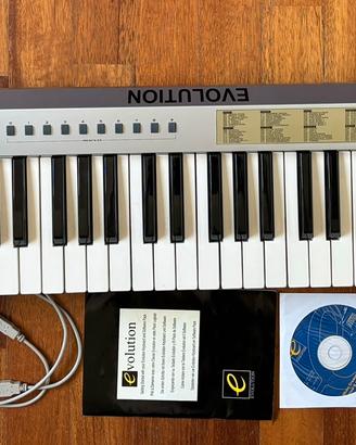 Tastiera midi nuova con software e cavo