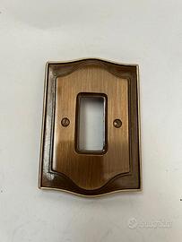 Placca Interruttore Vintage in Metallo Stile Retrò
