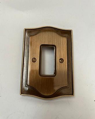 Placca Interruttore Vintage in Metallo Stile Retrò