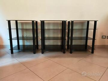 TAVOLINI IN VETRO PER AUDIO VIDEO