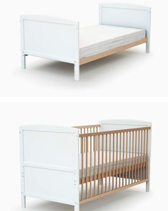 culla evolutiva lettino 70x140 con materasso 